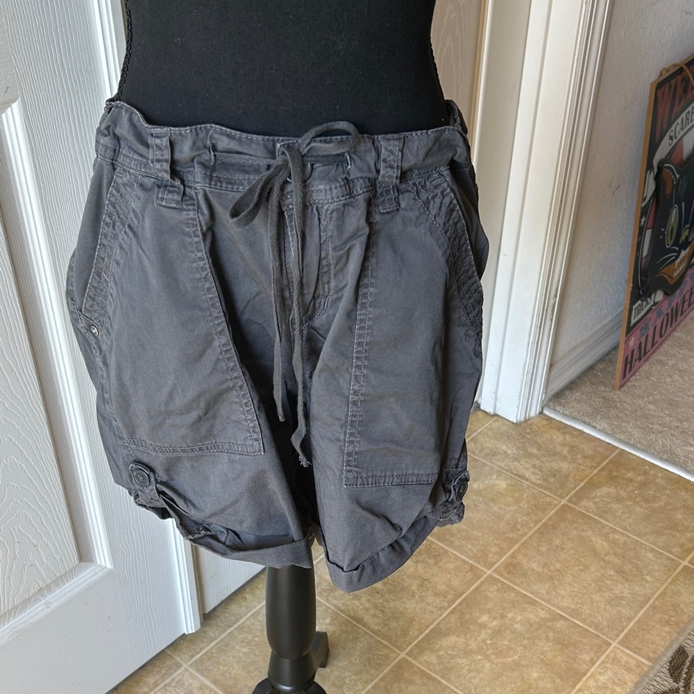 Women's Gray Casual Shorts
